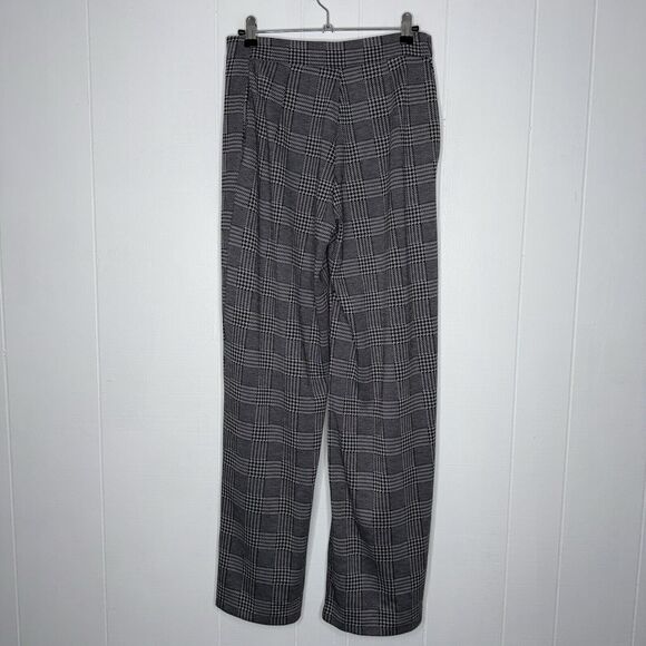 Anthropologie Maeve Women’s Houndstooth Pleated Wide Leg Trousers Size 4 NWT - Picture 2 of 6